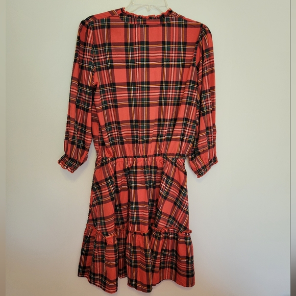 Nwt simply southern red plaid buttondown shirtdress - Picture 2 of 3
